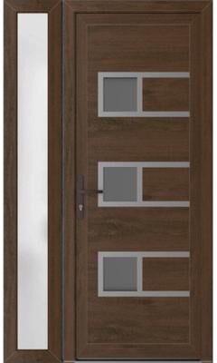 VDOMDOORS Manux 8933 Walnut uPVC Exterior Door