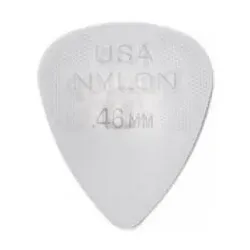 Dunlop 12 Stück Plektren 44p.46 (0.46 mm), Plektrum, Weiss