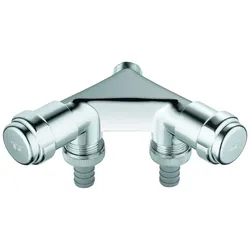 GROHE WAS-Doppelventil Einfach 41022 Design-Gr. DN15 m. RV chrom 41022000