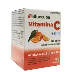 Bluecube Vitamina C Zinc 60 Cápsulas