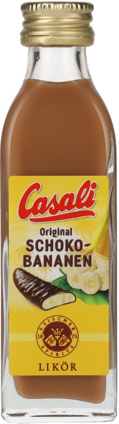 F. FISCHER 1875 Casali Original SCHOKO-BANANEN Likör 15% Vol. 0,04l