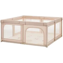Fillikid Laufgitter Malta mit Boden 150x150 cm, beige