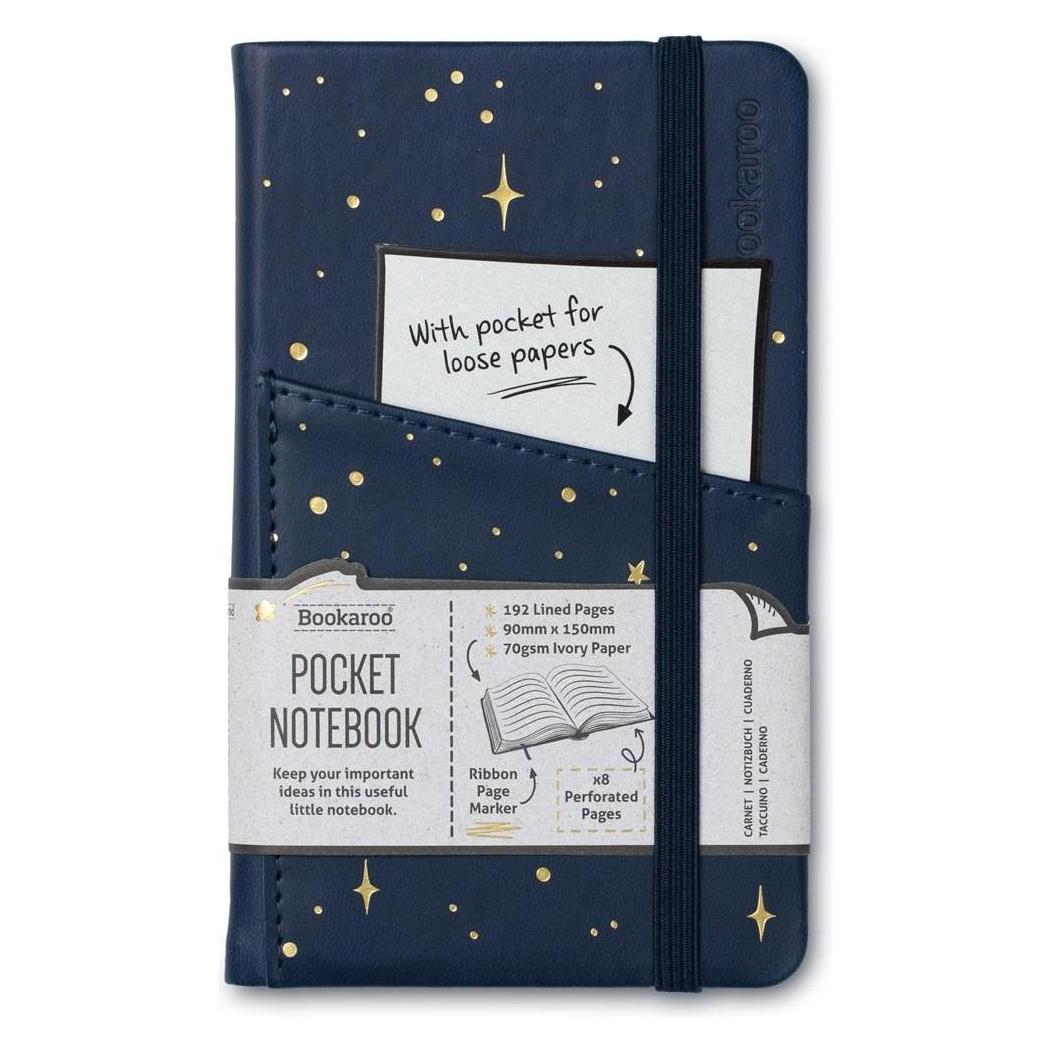 Teka Bookaroo Notizbuch Journal A6 Mond und Sterne (A6, Liniert, Harter Einband) (47995897)