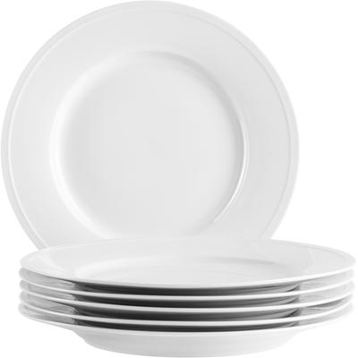 Speiseteller MÄSER "ARLONA, Speiseteller Set, Porzellan", weiß, Ø:27cm, Porzellan, Speiseteller, Speiseteller, Teller Set