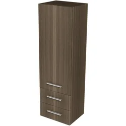 Madrid  Schrank 140 cm, Tür Anschlag: links, Holzfarbe Badmöbel: C011 Eiche mokka Dekor