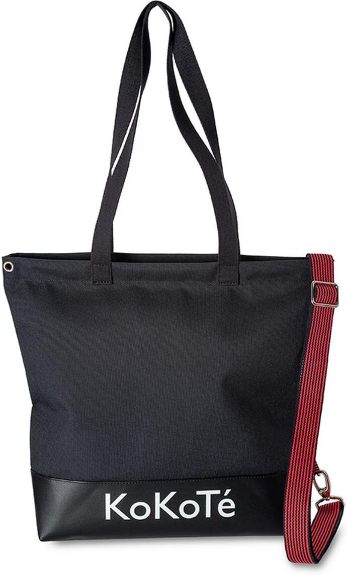 Einkaufsshopper "Kokoté Poschti", Damen, schwarz, Kunstfaser, Einkaufskörbe Einkaufsshopper schwarz Einheitsgröße