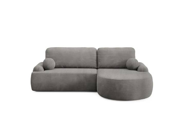 Lookway Runder Ecksofa Cleo II – Eckcouch mit Schlaffunktion & Bettkasten – Rundes Sofa 264x172 cm, Höhe 89 cm – Schlafsofa für Gäste und Alltag (Poso 115, Rechte Seite)
