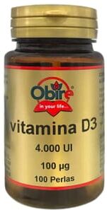 Obire Vitamina D3 4000 ui 100 Pérolas