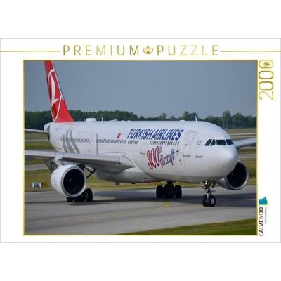 CALVENDO Puzzle Turkish Airlines A330-303 (TC-LNC) at Munich Airport (MUC/EDDM) | 2000 Teile Lege-Größe 90x67cm Foto-Puzzle für glückliche Stunden