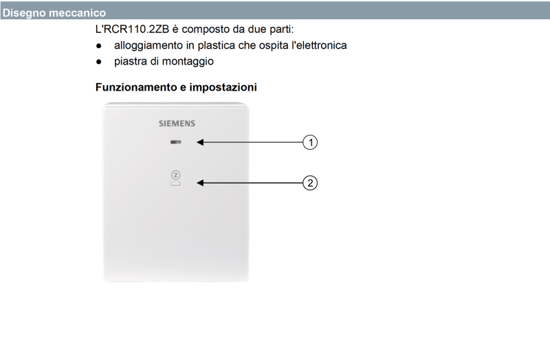 Siemens Ricevitore Ripetitore Wireless Rcr110.2zb