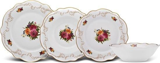 Porseleinen servies voor 6 personen, 24 stuks
