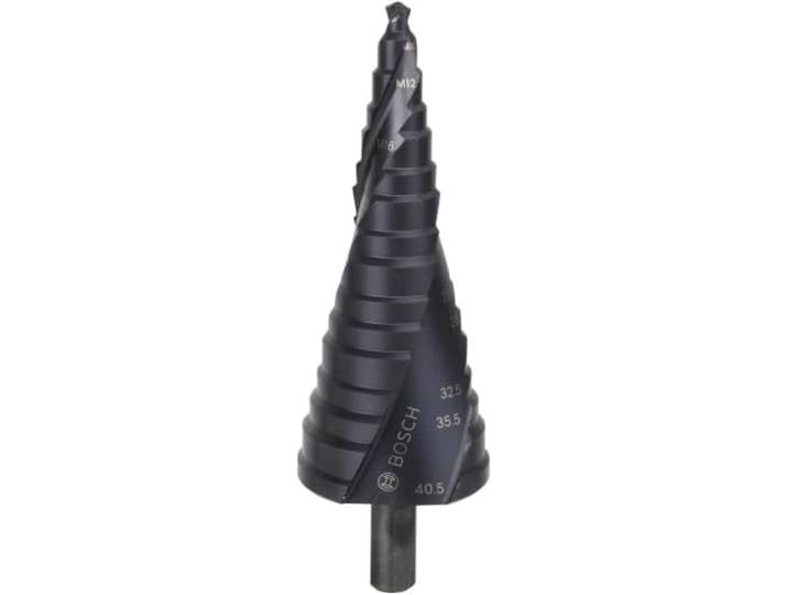 Bosch Accessories 2608588071 Fraise étagée queue 3 pans pour presse-étoupes Longueur 125\,5 mm Exécution HSS-AlTIN