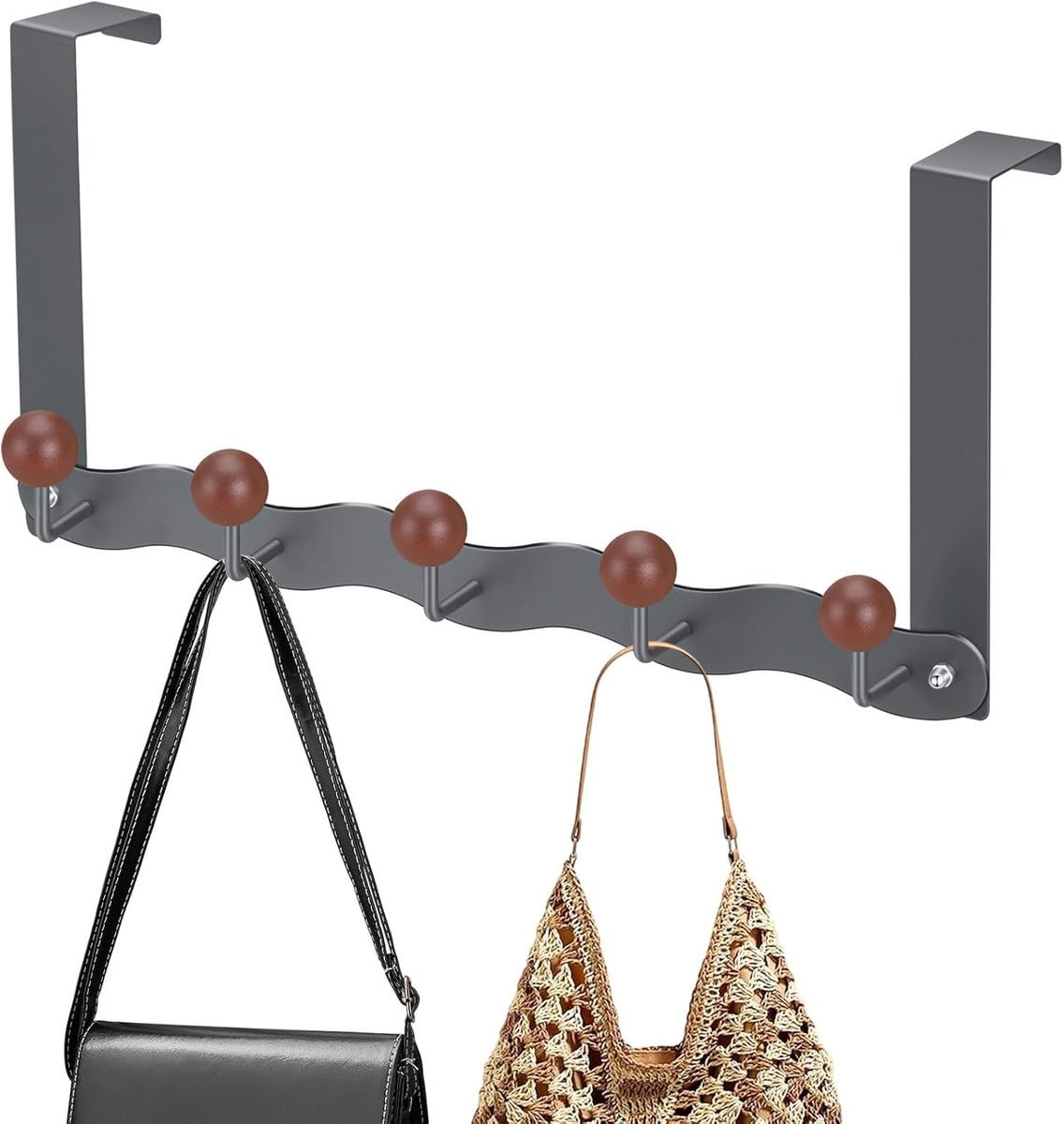 ShopVlot Deurhaken Organizer met 5 Haken - Grijs