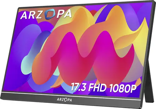 Arzopa Portabler Monitor EEK A (A - G) 43.9cm (17.3 Zoll) 1920 x 1080 Pixel 16:9 25 ms HDMI, USB-C, USB-A (Host) IPS LCD