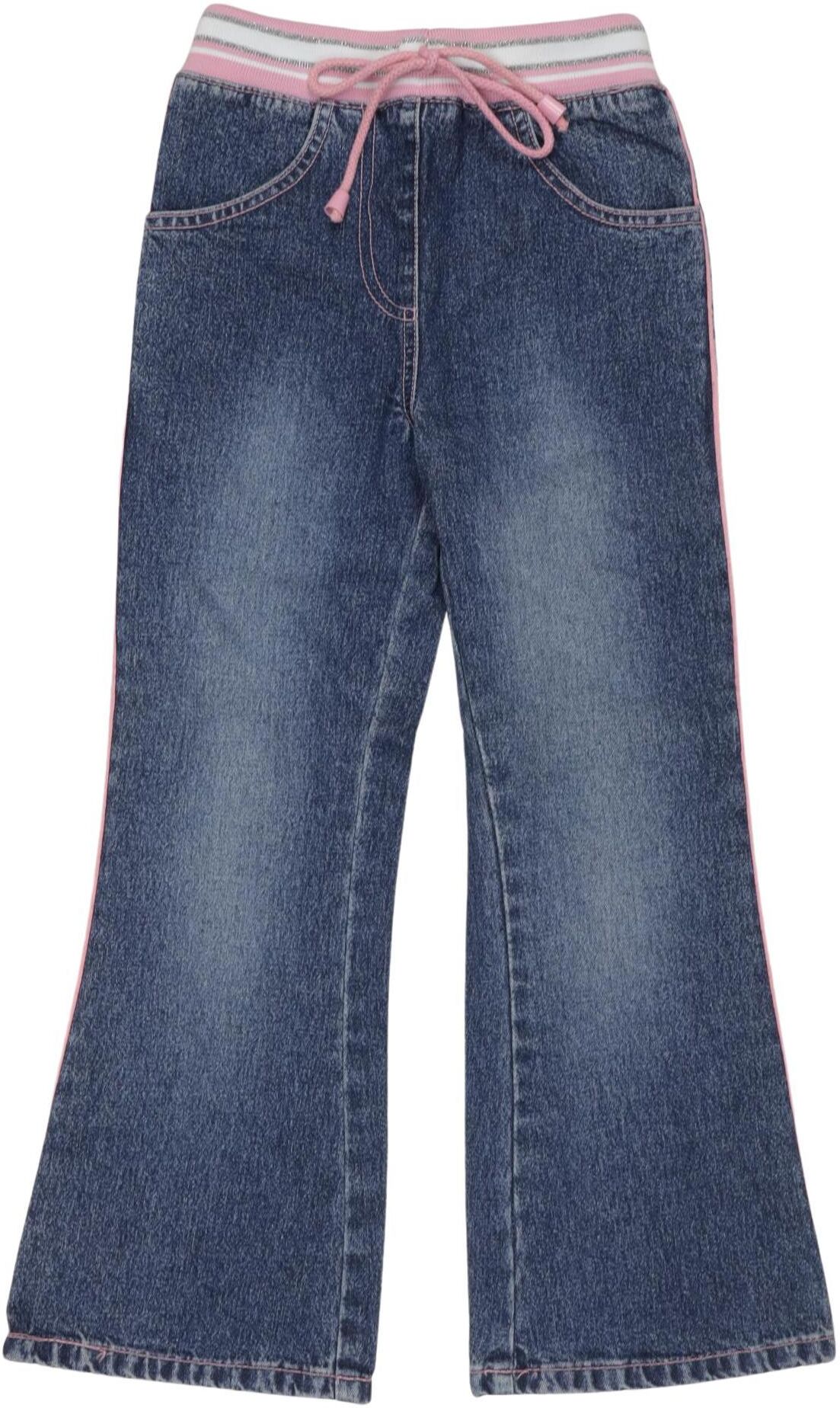 KIK KID Mädchen Jeans, Blau, Gr. EU 116, Baumwolle - Second Hand