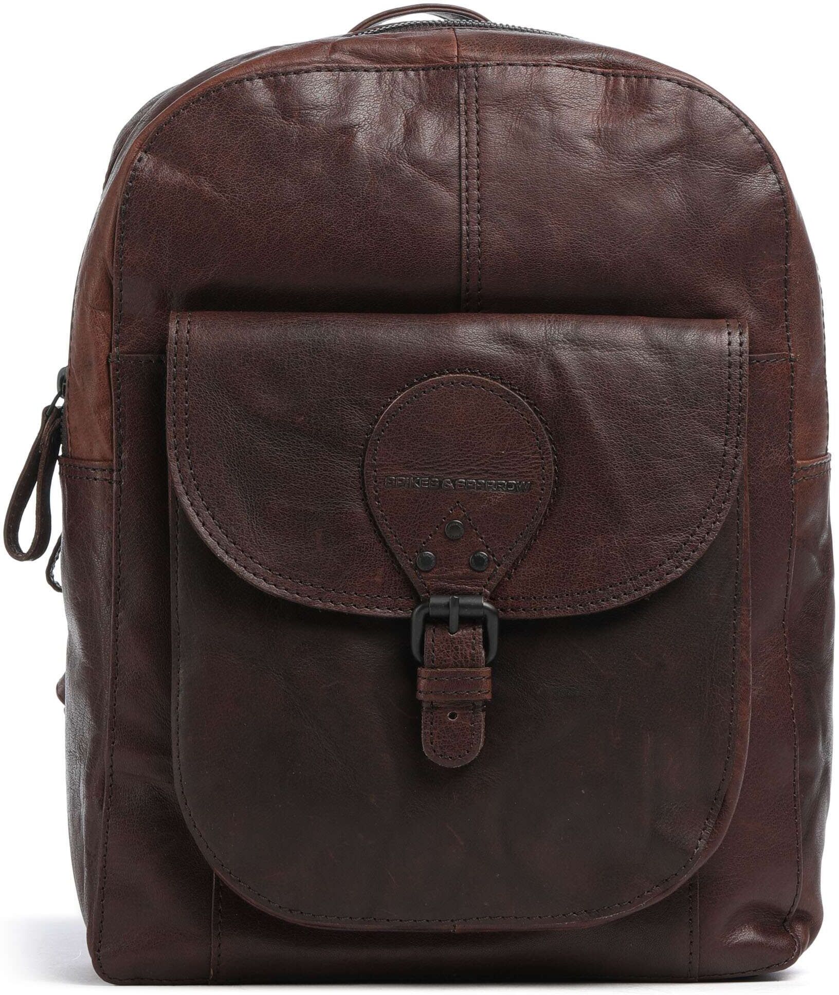 Spikes & Sparrow Bronco May Rucksack aus Leder, braun