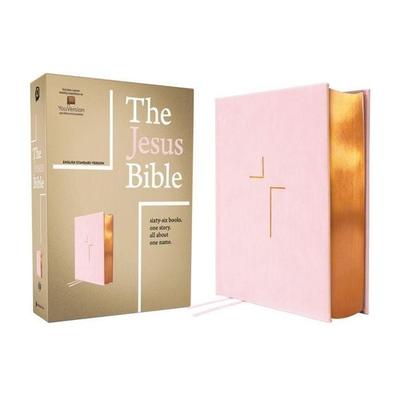 The Jesus Bible, ESV Edition, Leathersoft over Board, Pink, Gebundene Ausgabe von Zondervan, Harper Collins (US), 978-0-310-46648-2