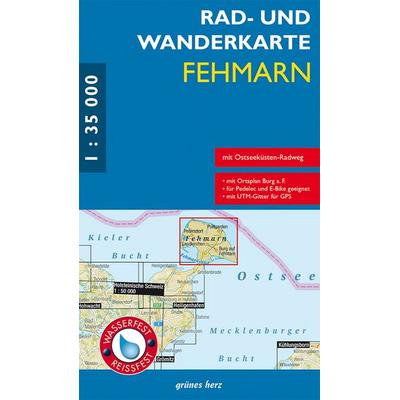 Rad- und Wanderkarte Fehmarn, Sonstige von , Grünes Herz, 978-3-86636-439-4