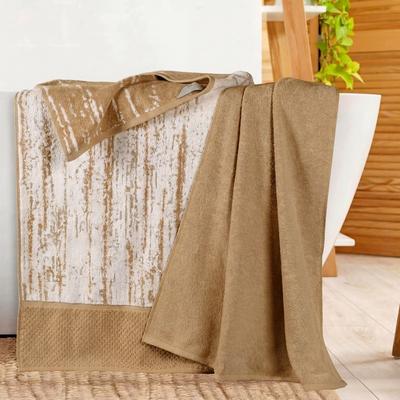 Superior Modern Cotton 2 Piece Oversized Bath Sheet Set- Jacquard Solid & Abstract Patterned Mix