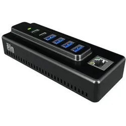 ēlo Elo Small Hub For 7in I-Series (USB-C, 7 Ports), Dockingstation + USB Hub, Schwarz