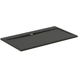 Ideal Standard Ultra Flat S i.life Rechteck-Brausewanne in Schiefer, 1600x900x30 mm, rutschfest, Ideal Solid Mineralguss