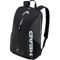 HEAD Unisex Tennisrucksäcke Tour Backpack 25L, Größe Abmessungen: 33 1⁄2*51*25 in Schwarz Schwarz