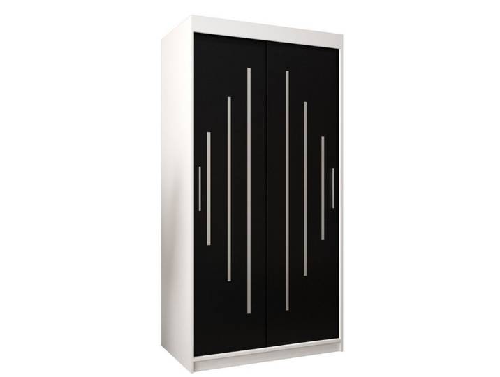 ABIKS MÖBEL Schwebetürenschrank YORK Schlafzimmerschrank - mit Kleiderstange, Regalen