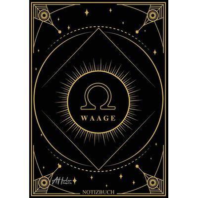 Edles Notizbuch Sternzeichen Waage | Designed by Alfred Herler, Taschenbuch von Alfred Herler, Tredition, 978-3-347-51735-6