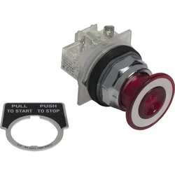 Schneider Electric 9001KR9RH6S10 Drucktaster, rot, o. Leuchtmelder Typ K, Ø30, tastend, rastend -1Ö
