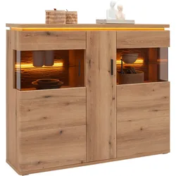 Highboard Alameda Eichefarben