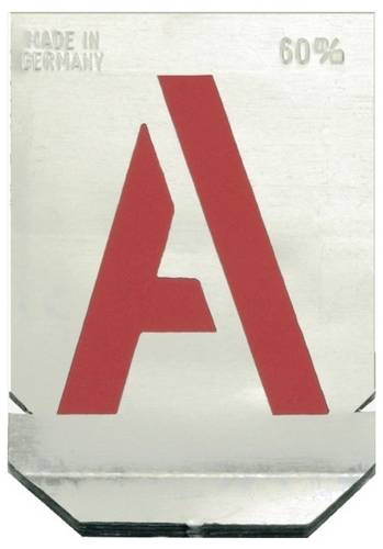 Alarm Werkzeuge 56036886 Buchstaben-Schablonen