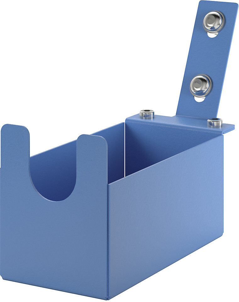 kaiserkraft Halter für Klebebandabroller CustomLine, für Montage- und Etagenwagen, für Bandbreite 50 mm, lichtblau