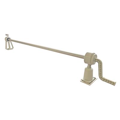 Planenaufroller KWAD "für Solarabdeckplanen", weiß, B:500cm, Aluminium, Polyvinylchlorid (PVC), Winden