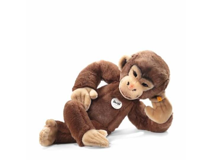 Steiff Kuscheltier Jocko Schimpanse, Süßes Stofftier mit Kunststoffaugen, Kinder, Jungen & Mädchen, Plüschtier 70 cm, Braun, 064685
