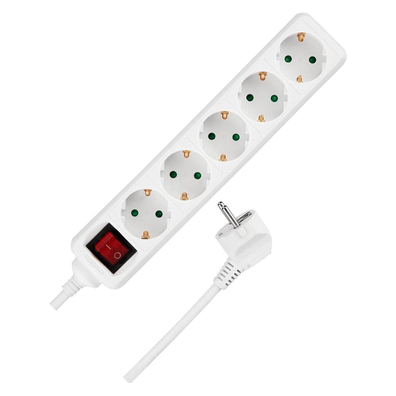 REV Tischsteckdose 5-fach 3,0 m mit Schalter (5x, Typ 13, 3 m) (001252301)