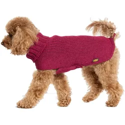 Fashion Dog Strickpullover für Hunde - rubinrot - 27 cm