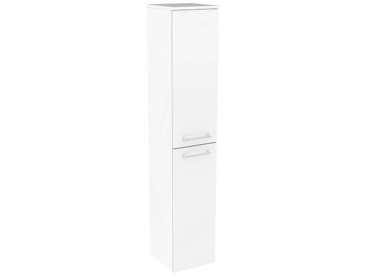 Hochschrank mit Türdämpfer Lima 31cm, Weiß Dekor