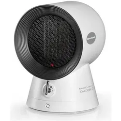 Macom Elektrischer Halogen-Raumheizer Indoor Schwarz, Weiss 1500 W, Heizkörper, Schwarz, Weiss