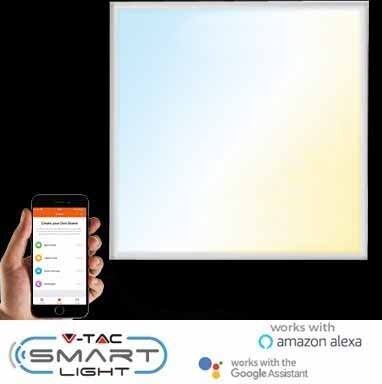 V-Tac Smart Light Vt-5140 Pannello Led 40w 60x60 Color Change 3in1 Dimmable Gestione Smartphone  - Sku 8080