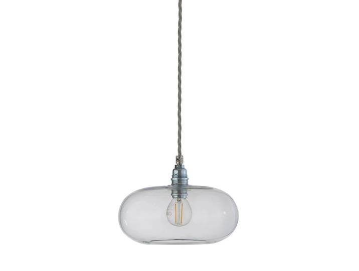 EBB & FLOW Horizon Pendelleuchte Ø 21cm Klar - Kabel in Silber-Look
