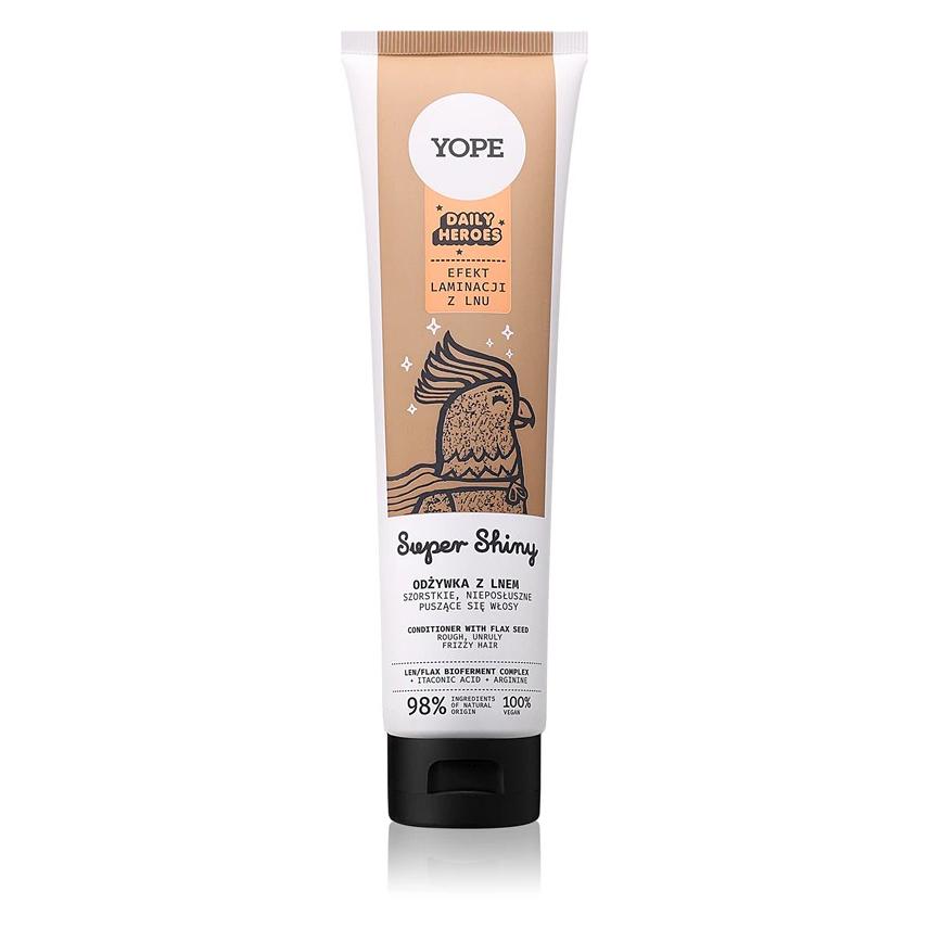 Yope Daily Heroes Super Shiny Hair Conditioner With Flax For Frizzy Hair 170ml (170 ml) (57906975)