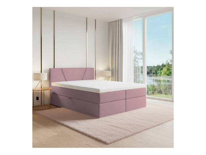 Best for Home Boxspringbett mit Stauraum, Federkernmatratze & Schaum-Topper (Boxspringbett Set, 140x200 160x200 180x200 200x200), Lieferung Wohnung und Aufbauservice, TOP Preis-Leistungs-Verhältnis