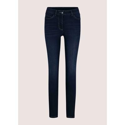 Regular-fit-Jeans MADELEINE "Hose Bequeme Skinny-Jeans aus Powerstretch", Damen, Gr. 46, N-Gr, blau, Modern, skinny fit, Jeans