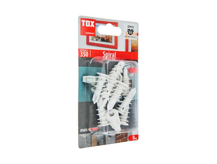 Tox Gipskarton-Dübel Spiral 10 Stück