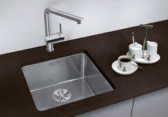 Blanco Andano 400-u évier 522959 44x44cm, Inox satin de soie, pour Inox