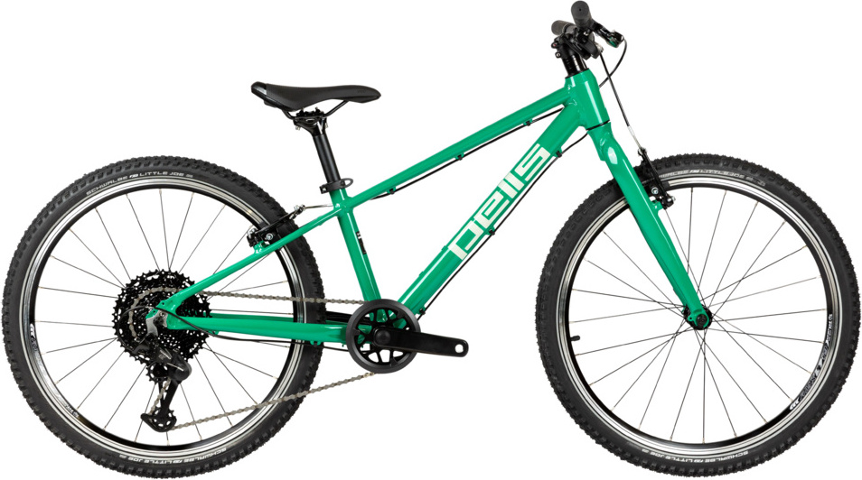 Kinderfahrrad PELLS Rocket Lite 24 Grün Aluminium Tektro 1x9 leicht