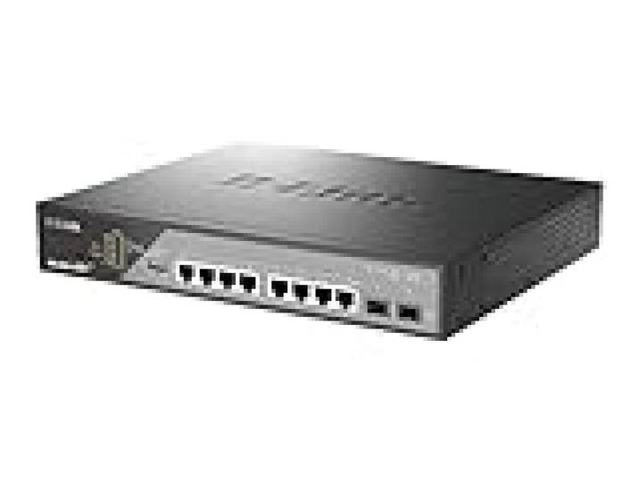 D-Link DSS-200G-10MPP Smart Switch 10 Ports Gigabit PoE++ pour vidéosurveillance, 8 Ports PoE+ 1000BASE-T et 2 Ports SFP, 802.3af/at/BT, Budget PoE 242 W, Extension de 250 m, sans Ventilateur, ONVIF