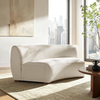 Modway Rialta Curved Armless Performance Velvet Sectional Loveseat