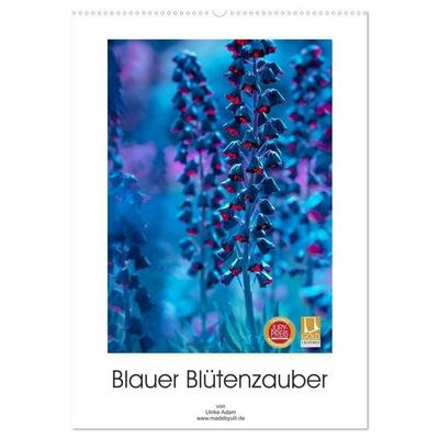 Blauer Blütenzauber (Wandkalender 2027 DIN A2 hoch), CALVENDO Monatskalender