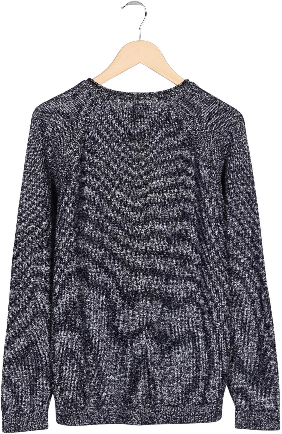 Key Largo Herren Pullover, Grau, Gr. S, Baumwolle - Second Hand